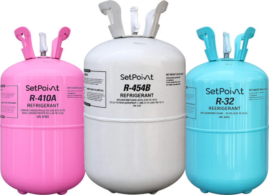 Refrigerantes Setpoint R-410A, R-32 y R-454B